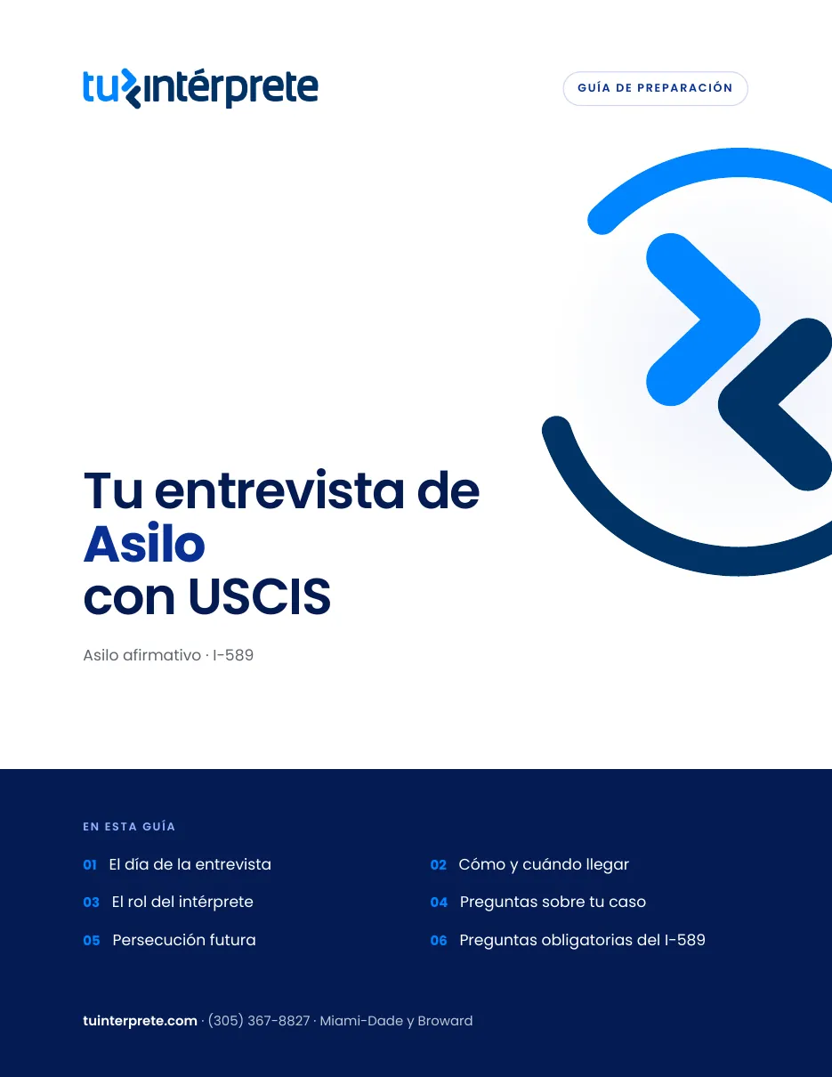 Portada de la guía de asilo