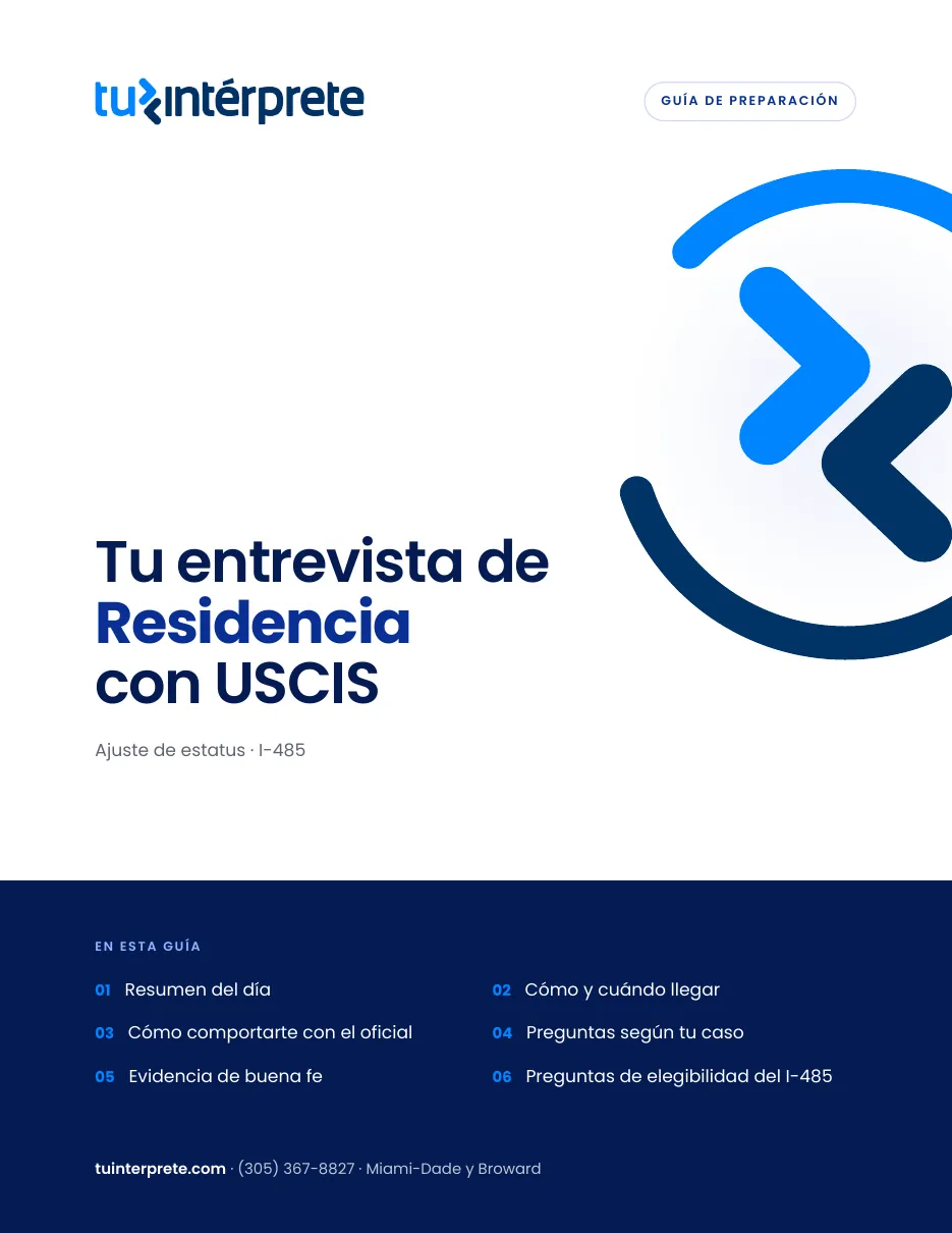 Portada de la guía de residencia